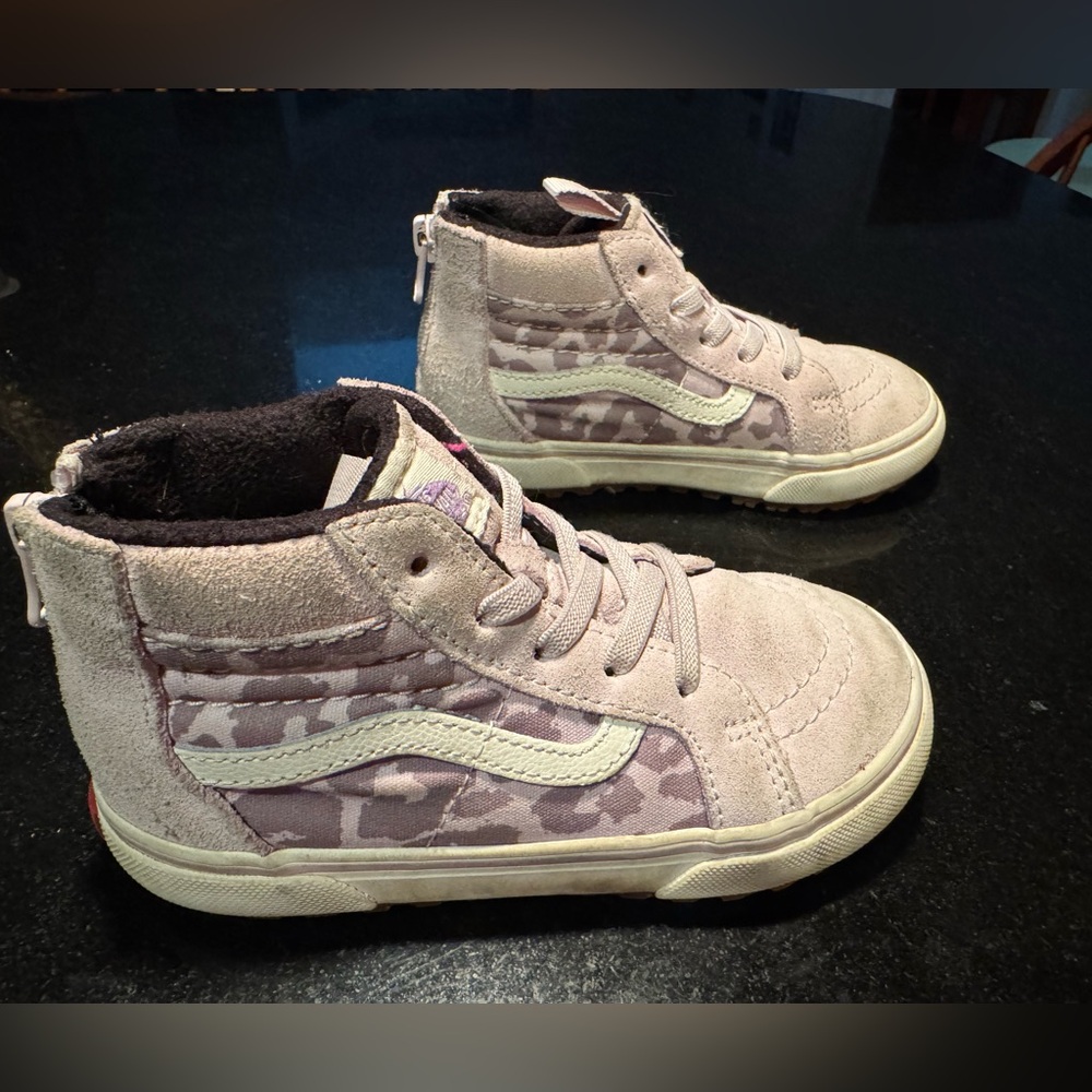 Vans Sk8-hi MTE-2 Orchid Ice Leopard Pink and Cream High-Top Sneakers